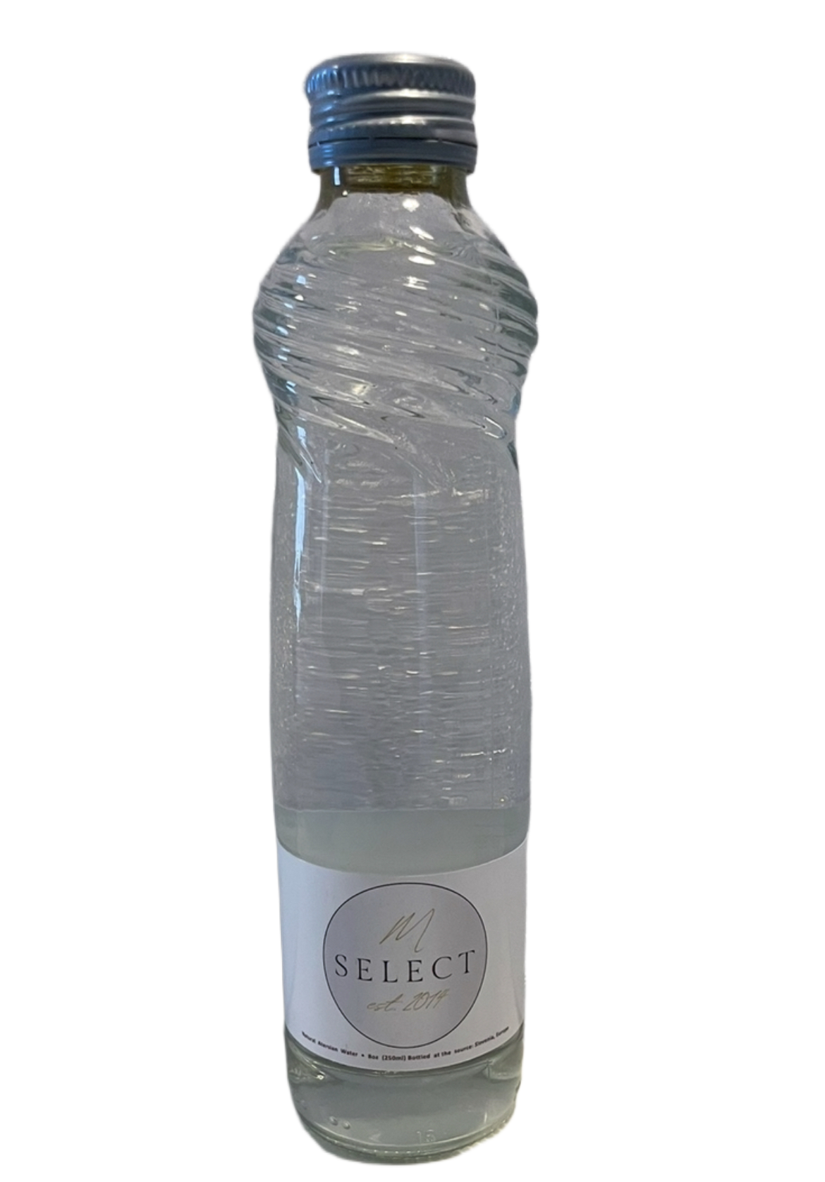MSELECT LUXURY WATER PLATINUM (STILL) NATURAL ARTESIAN WATER, 250ML GLASS BOTTLE