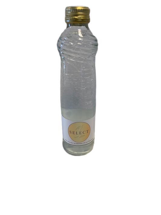 MSELECT LUXURY WATER GOLD (SPARKLING) NATURAL SPRING WATER, 250ML GLASS BOTTLE
