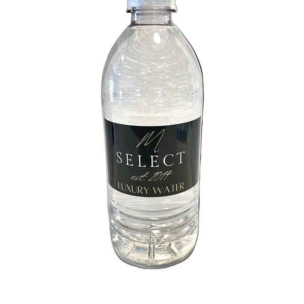 MSELECT LUXURY WATER NATURAL SPRING WATER, 20 fl oz. PLASTIC BOTTLE